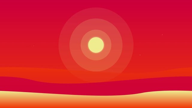 organic warm sunset gradient vector flow background