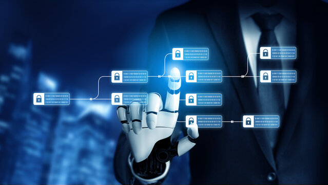 AI enhances blockchain systems by securing encrypted data chains, verifying transactions, and optimizing decentralized network integrity and smart contract execution Vouch