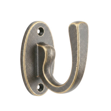 Ornate vintage metal hook with intricate design