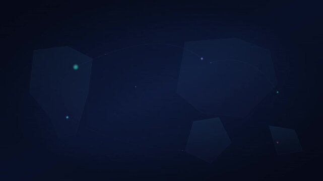 Professional Global Network Map Vector Animation Loop