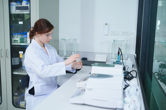 Scientist Conducting Experiment in Research Laboratory