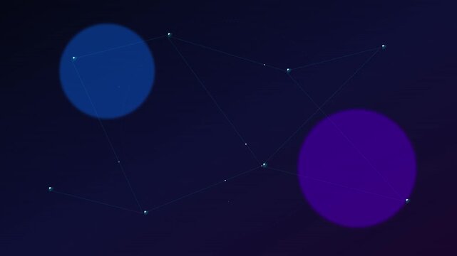 professional it network node connection vector background animation