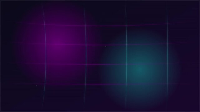 retro synthwave pink cyan liquid mesh animation