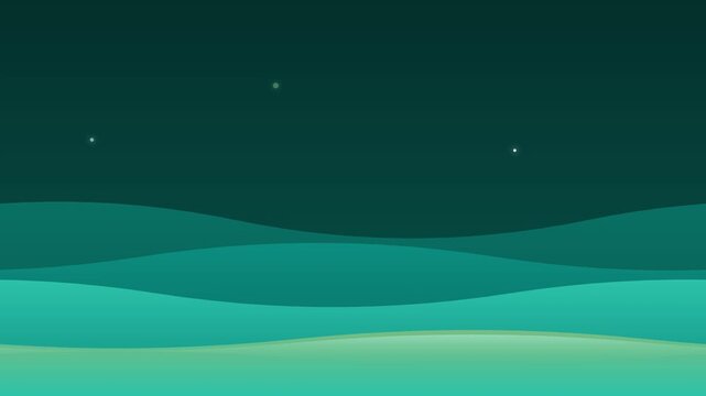 sleek flat design layered wave abstract vector