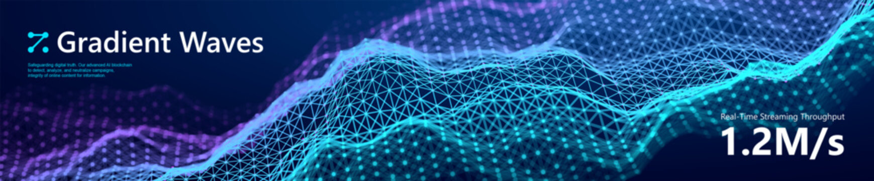 Ai ai bg ppt presentation and chain block cube with blockchain banner template tech icon. Webinar bg network connection and flow business fintech with template effect perspective. Link.