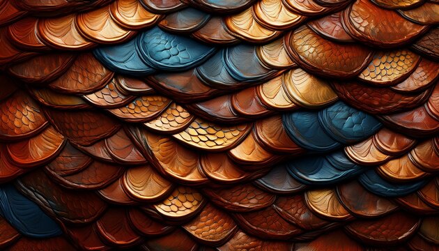 Detailed Reptilian Scale Patterns Creating An Earthy Abstract Background