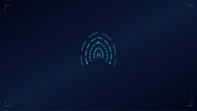biometric fingerprint scanner identity security tech grid