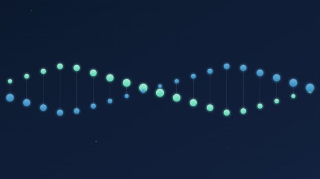Biotech DNA Helix Medical Science Background Animation