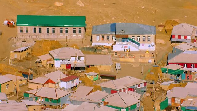 Stunning aerial footage revealing the remote mountain village of Xinaliq in Azerbaijan