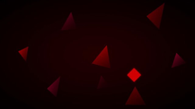 Bold High Contrast Red Tech Abstract Animation