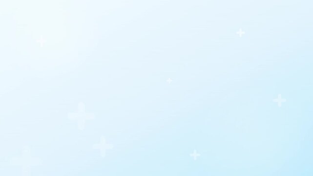 clean healthcare medical blue cross vector animation