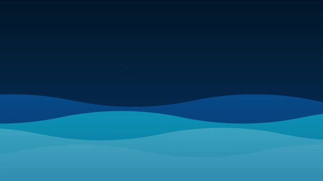 abstract digital ocean waves data flow background animation