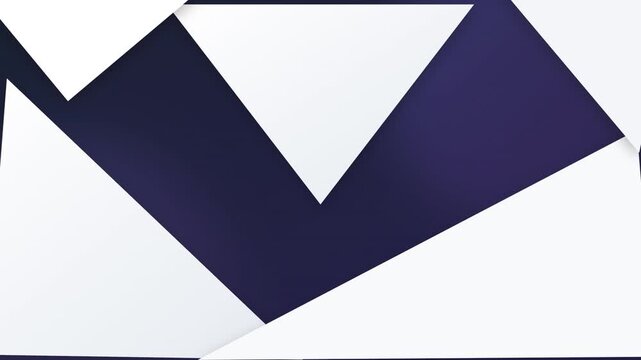 clean white abstract folded paper vector animation