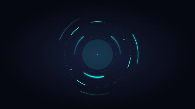 clean tech loading ring vector motion background