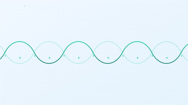 Abstract DNA Helix Science Animated Vector Background