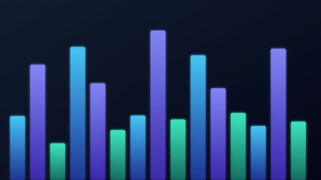 corporate clean bar graph data motion background