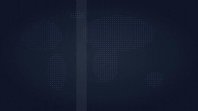 Corporate World Map Dot Pattern Vector Animation