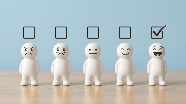 Customer satisfaction survey feedback concept