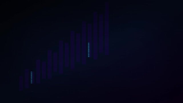 Cyber Blue Matrix Style Binary Trading Code Background