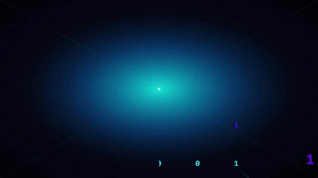 cyber tech binary tunnel motion vector background