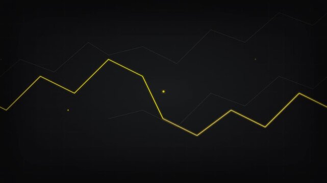 Dark Charcoal And Gold Premium Trading Signal Background
