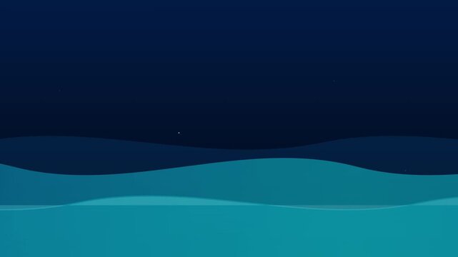Deep Ocean Blue Liquid Wave Animation Background
