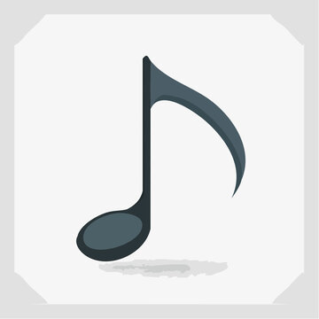 Single Musical Note Icon