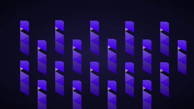 dynamic abstract isometric data blocks ai technology background