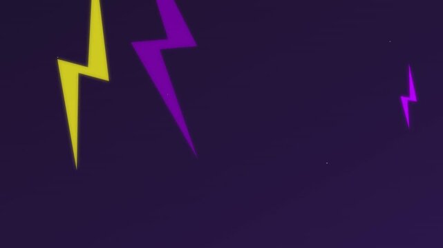 energetic abstract lightning bolt pattern vector animation