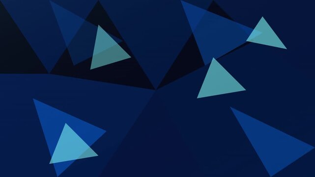 energetic triangular mesh pulsing in electric blue shades