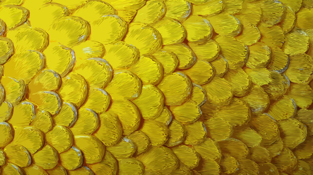 Yellow fish scale