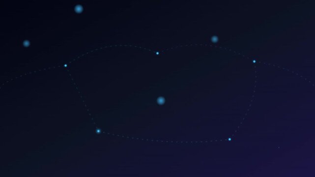 global connectivity map network blue digital world