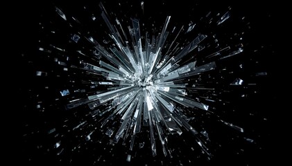 Fototapeta premium Glass Shattering Texture