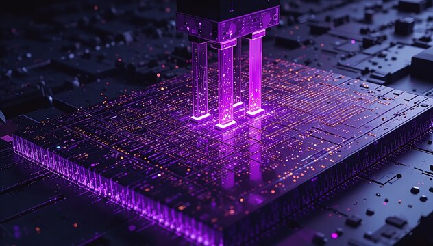 Semiconductor Chip 3nm EUV Lithography Etching Process Technology Visualization