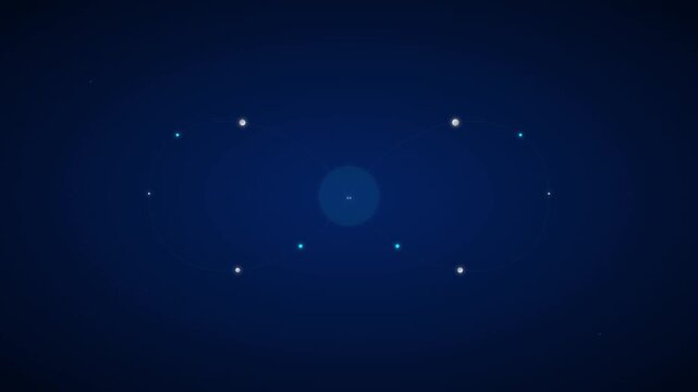 Infinite Data Loop Abstract Technology Vector Animation