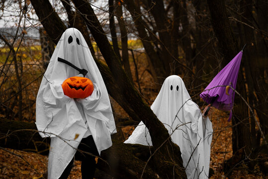 Two ghosts friends