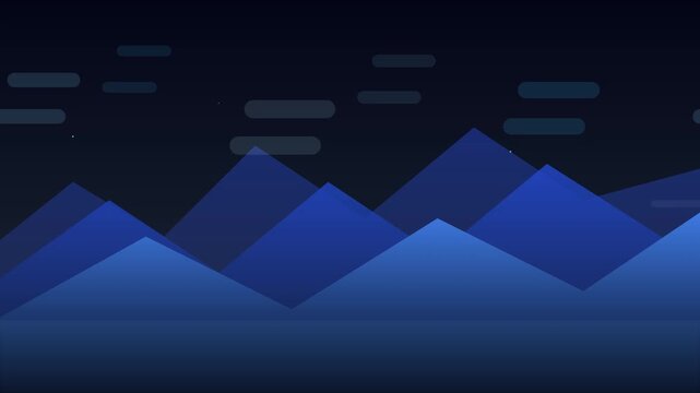 minimalist mountain landscape vector motion graphic background