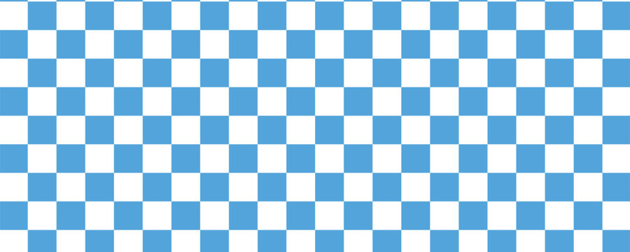 Abstract seamless geometric pattern featuring a classic light blue and white checkerboard or checkered grid design background.