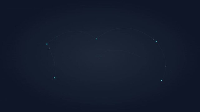 modern flat map world network vector background