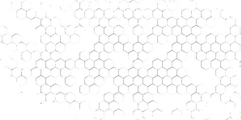 Fishing or soccer net. Repeated hexagon pattern. Black wired mesh texture isolated on white background. © fathor
