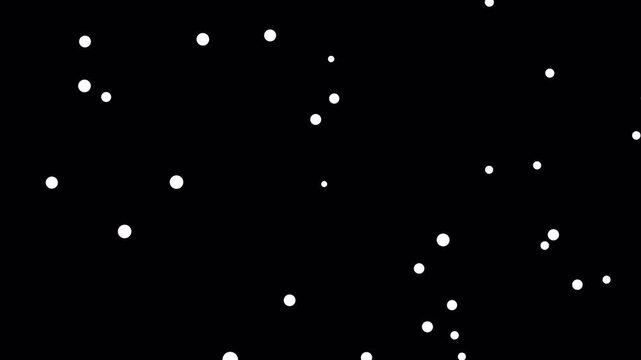 Alpha channel transparent background winter snowing motion video animation to use for christmas, winter video animation. Creative 4k video.