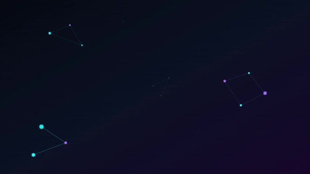 molecular biology science structure blue vector animation