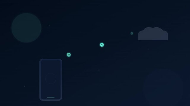 Online Payment Digital Wallet Financial Technology Animation
