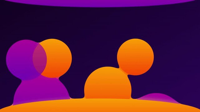 organic lava lamp blobs abstract vector animation