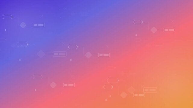 organic warm sunset gradient ai logic flow background