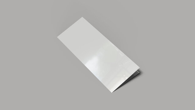 Isolated image brochure two fold half paper