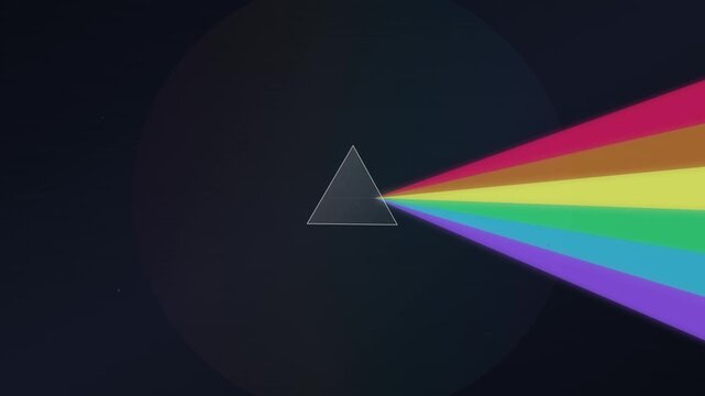 prism light refraction rainbow gradient vector background