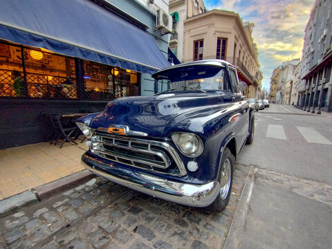 Classic Chevrolet truck in the neighborhood of San Telmo