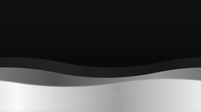 sleek dark mode luxury silver wave animation
