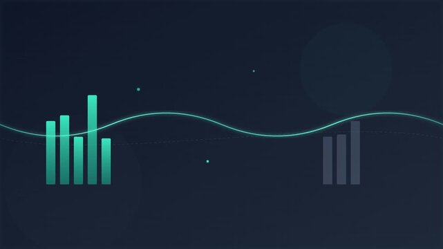 sleek data analytics dashboard background with vector charts